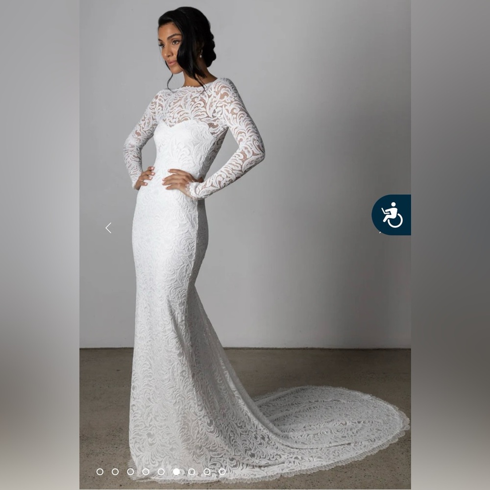 Orla Bridal Gown - Grace Loves Lace
Long Pearly Veil - Grace Loves Lace